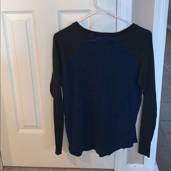 navy with black long sleeve shirt - Picture 2 of 3